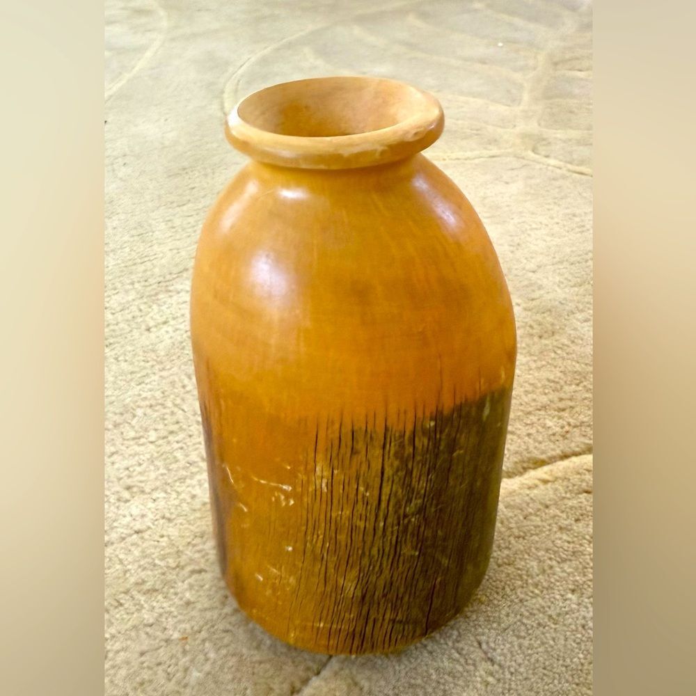 Nature turns Rustic Brown native Colorado wood Vase